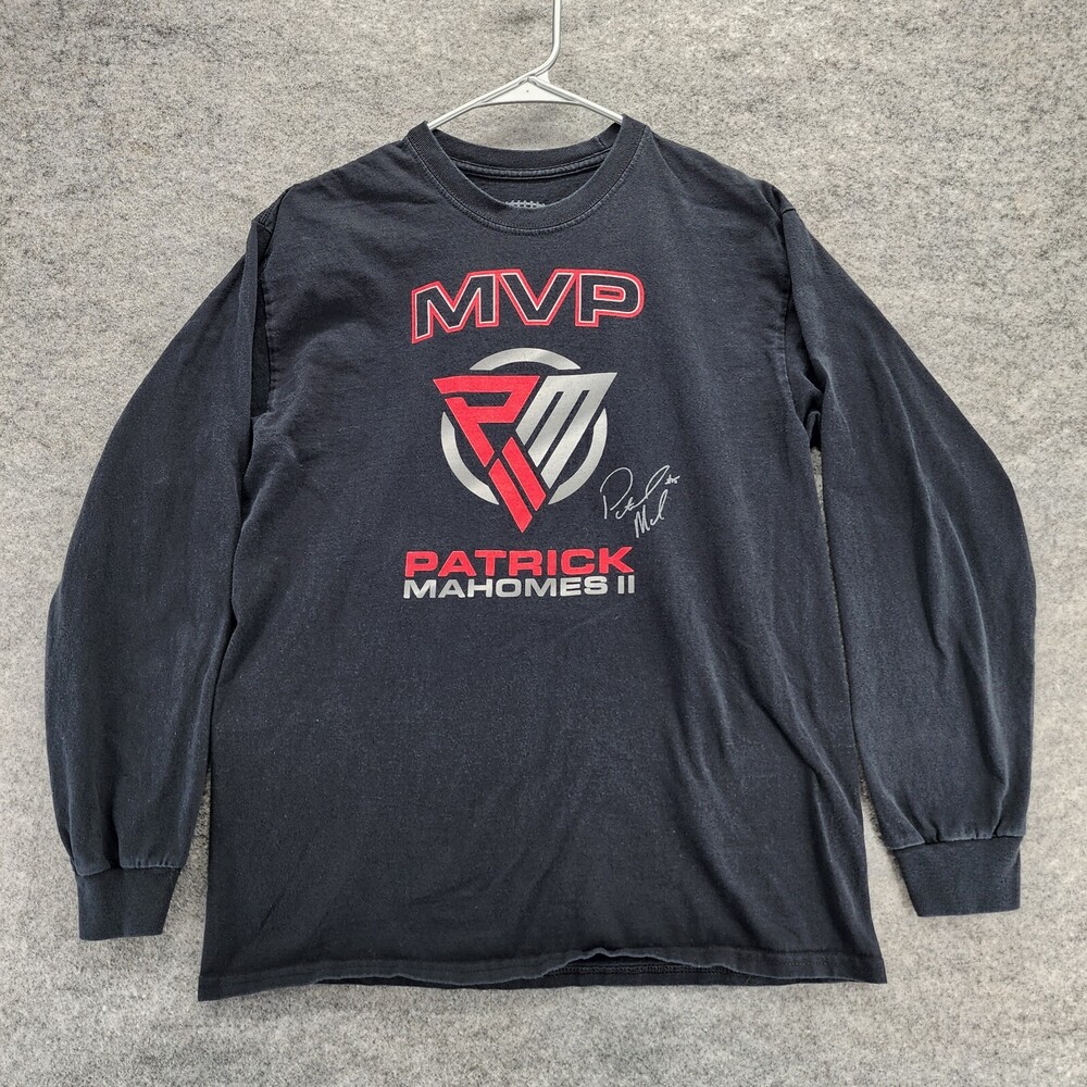 Patrick Mahomes II MVP Shirt Mens Medium Long Sleeve Black